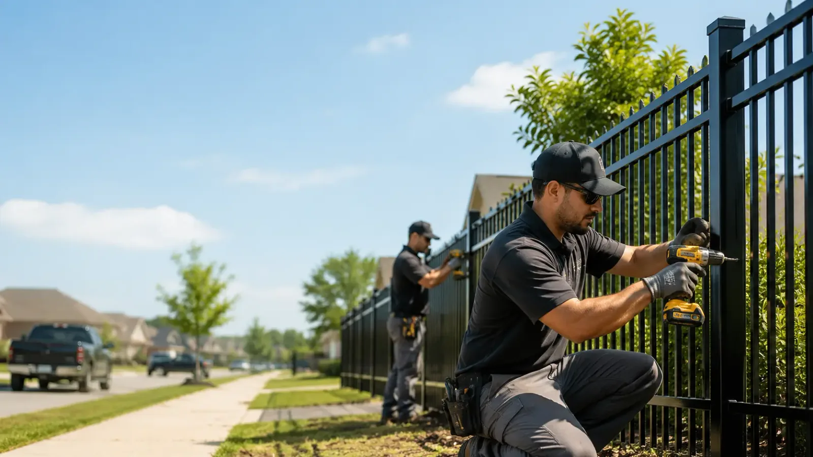 Metal Fence Installation in Pep, TX
